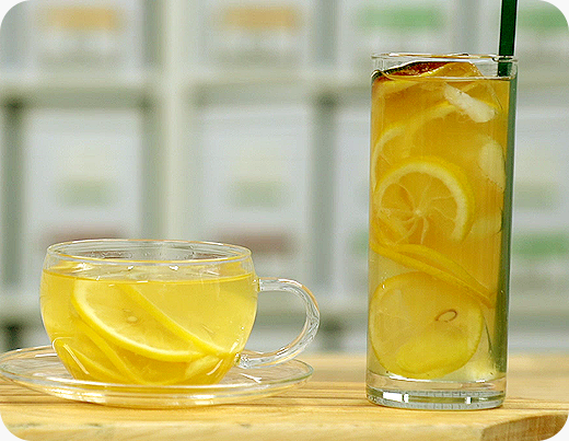 8.시원하고 따뜻하게, 두 가지 레몬 진저 그린티 완성!