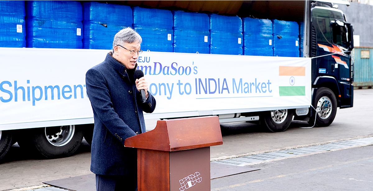 인도 수출을 담당하는 D&I KOREA 장남일 대표 축사